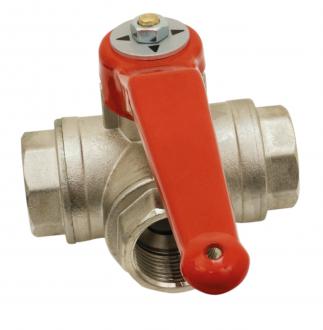 Vanne 3 voies horizontale en T femelle 26/34