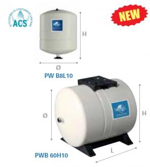 Réservoir à diaphragme : 24 litres