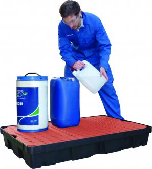 Bac de rétention pour bidons : 100 litres