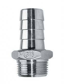 Manchette cannelée inox 26/34 mâle