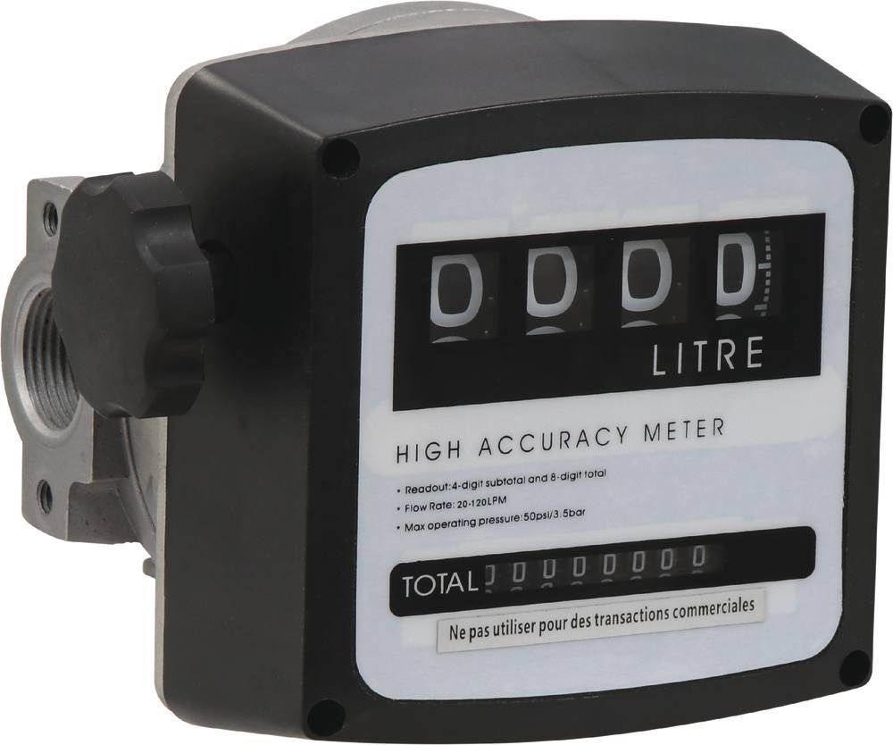 Compteur m&eacute;canique pour pompe gasoil - 4 chiffres