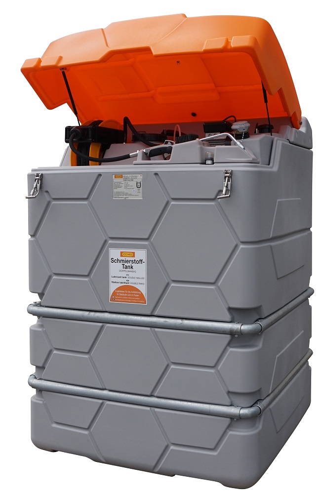 Cuve double paroi 2500 litres pour de l'huile 