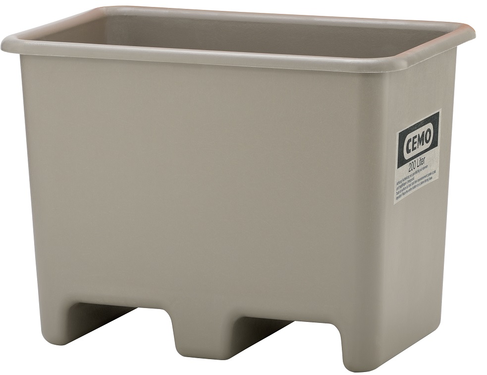 Bac de stockage gris en polyester