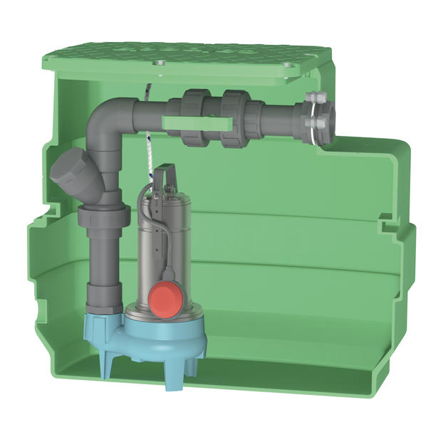 Poste de relevage Calpeda pour eau charg&eacute;e en sortie d'habitation