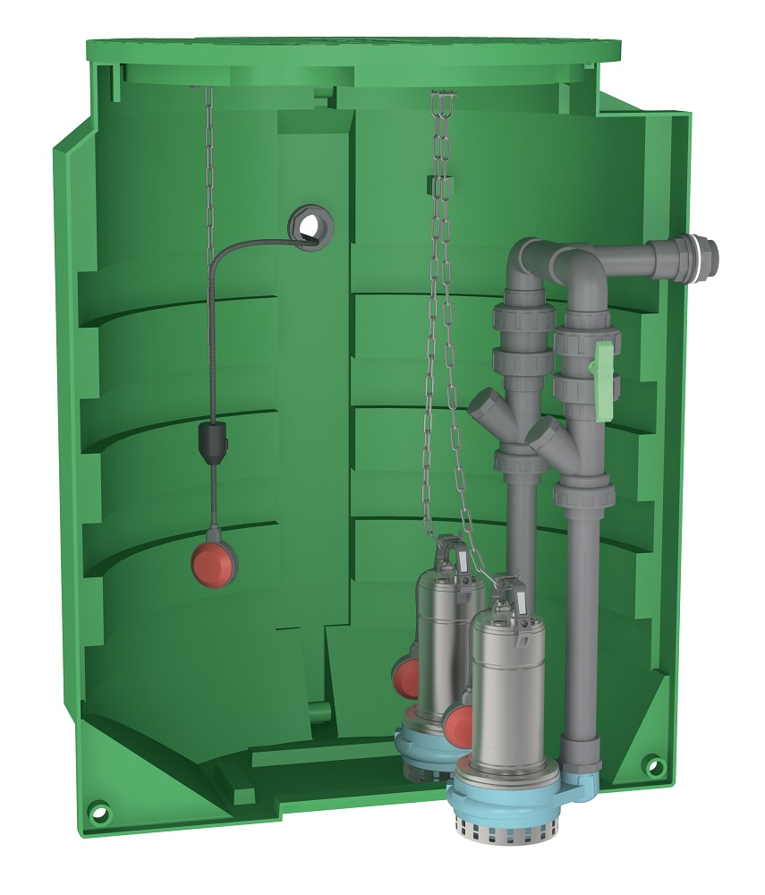 Poste de relevage Calpeda pour eaux de drainage 