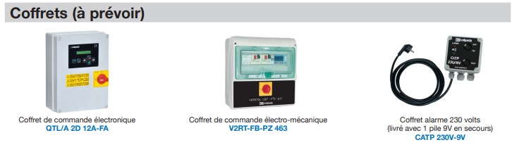 Coffret de protection des pompes sur poste de relevage